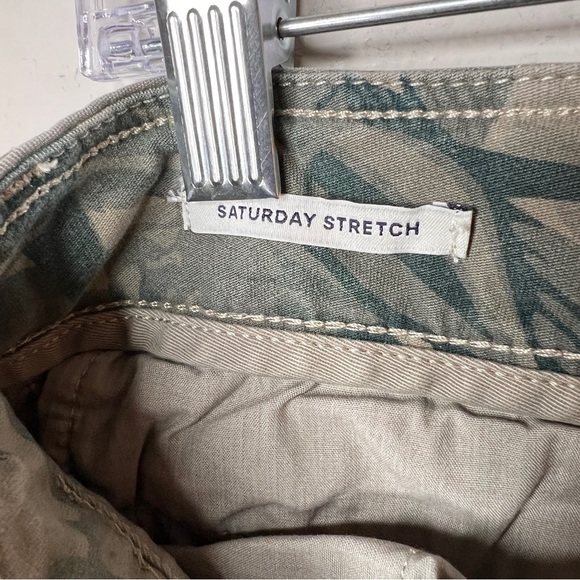 Lucky Brand Men Chino Shorts Cotton 30 Multi-Green Leaf Print Saturday Stretch - Picture 7 of 8